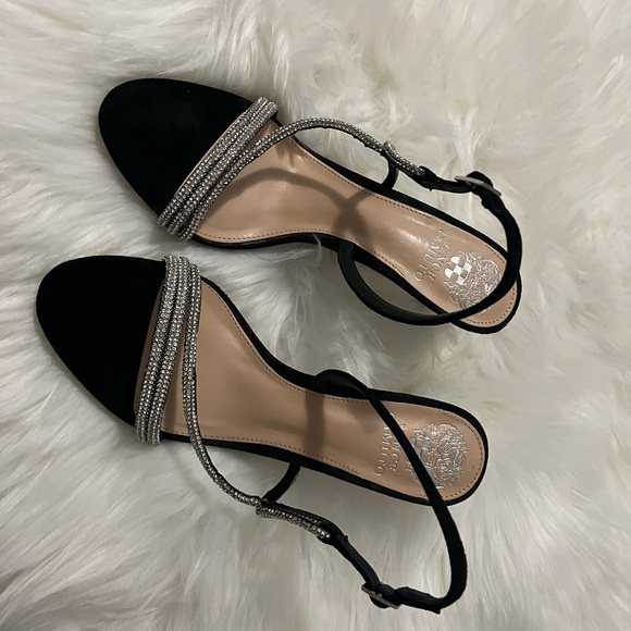 Vince Camuto Luanna Rhinestone Strappy Stiletto Sandals Heels - Sz 8.5 - NWT NIB - Picture 6 of 9
